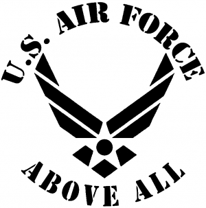 U.S. Air Force Above All Military car-window-decals-stickers