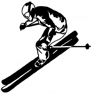 Skier Sports car-window-decals-stickers