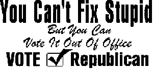 Vote Republican Political car-window-decals-stickers