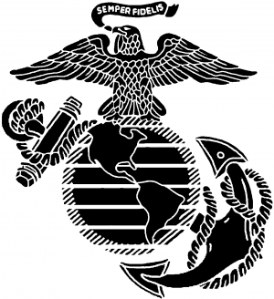 Semper Fidelis (Reversed Anchor) Car or Truck Window Decal Sticker or ...