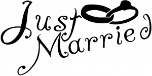Just Married Girlie car-window-decals-stickers