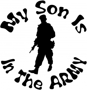 My Son Is In The ARMY Military car-window-decals-stickers