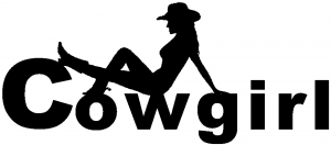 Cowgirl Western car-window-decals-stickers