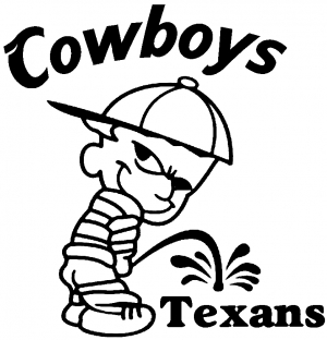 Cowboys Pee On Texans Decal Pee Ons car-window-decals-stickers