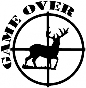 Game Over Deer In Scope Decal