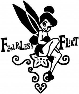 Tinkerbell Fearless Flirt Decal Girlie car-window-decals-stickers
