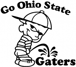 Go Ohio Pee On Gaters Decal