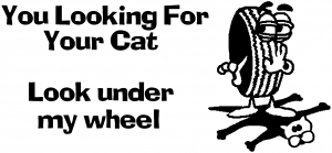 Looking For Your Cat Decal Funny car-window-decals-stickers