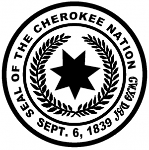 Seal of the Cherokee Nation Decal Western car-window-decals-stickers