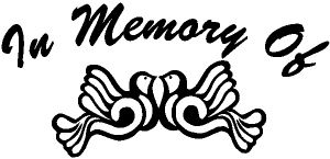 In Memory Of Turtle Doves Decal Animals car-window-decals-stickers