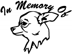 In Memory Of Chihuahua Decal Animals car-window-decals-stickers