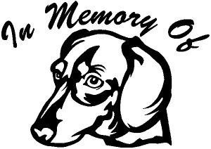 In Memory Of Dotson Dog Decal Animals car-window-decals-stickers