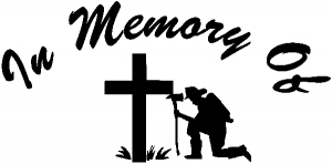 In Memory Of Fireman Decal Christian car-window-decals-stickers
