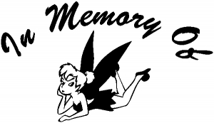 In Memory Of Tinkerbell Decal