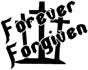 Forever Forgiven 3 Crosses Decal