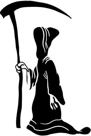 be the grim reaper' Sticker