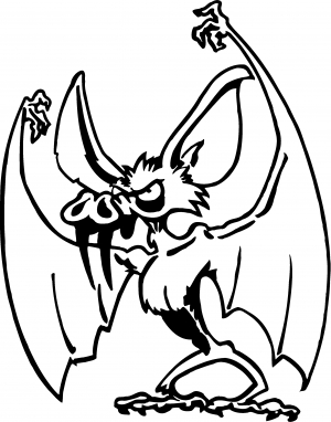 Bad little Bat Decal 