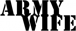 Army Wife Army Font Decal 