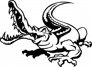 Snapping Gator Decal Animals car-window-decals-stickers