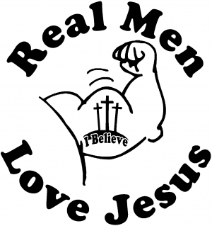 Real Men Love Jesus Christian car-window-decals-stickers