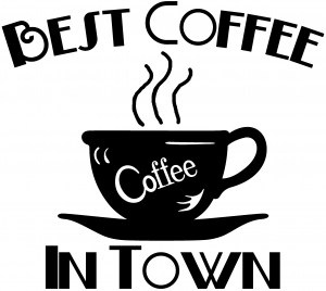 Best Coffee in Town Cafe Diner Business car-window-decals-stickers