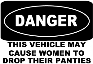 Funny Danger Women Panties Off Road car-window-decals-stickers