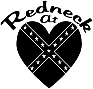 Redneck At Heart Country car-window-decals-stickers
