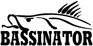 BASSINATOR left Hunting And Fishing car-window-decals-stickers