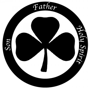 The Holy Trinity 3 Leaf Clover Christian car-window-decals-stickers