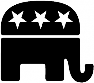 Republican Elephant Political car-window-decals-stickers
