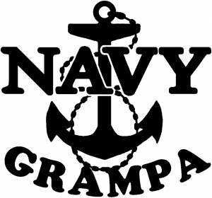 Navy Grampa Military car-window-decals-stickers