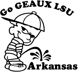 Go GEAUX LSU Pee Ons car-window-decals-stickers
