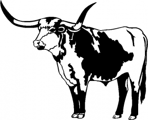 Longhorn Bull Animals car-window-decals-stickers
