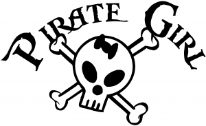 Pirate Girl Cute Skull