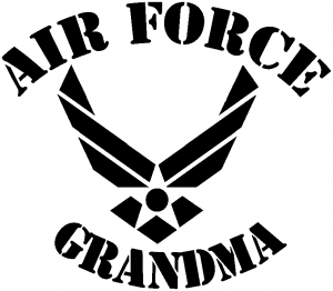 Air Force Grandma Military car-window-decals-stickers