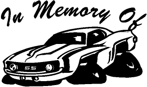 In Memory Of Camaro Garage Decals car-window-decals-stickers