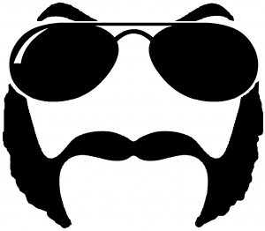 Sunglasses Mustache Mutton Chops Funny car-window-decals-stickers