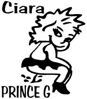 Ciara Pee On Prince G Special Orders car-window-decals-stickers