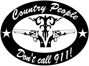 Country People Dont Call 911 Country car-window-decals-stickers
