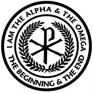 Chi Rho Monogram Alpha And Omega Christian car-window-decals-stickers