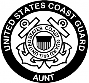 United States Coast Guard Aunt Military car-window-decals-stickers