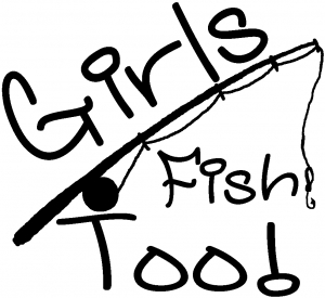 Girls Fish Too Angled Rod