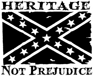 Heritage Not Prejudice Confederate Flag Country car-window-decals-stickers