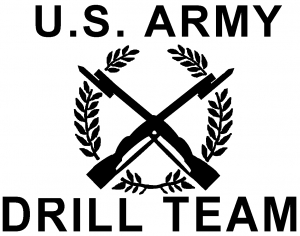 US Army Drill Team  Military car-window-decals-stickers