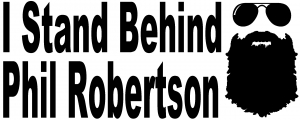 I Stand Behind Phil Robertson Hunting And Fishing car-window-decals-stickers