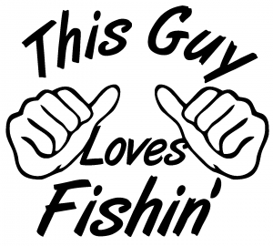 This Guy Loves Fishing Hunting And Fishing car-window-decals-stickers