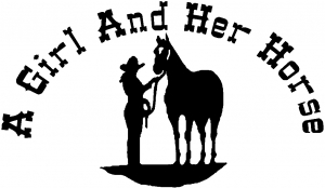 A Horse And A Cowgirl Country car-window-decals-stickers