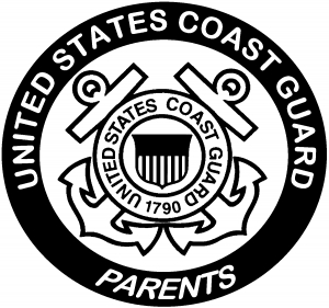 United States Coast Guard Parents Military car-window-decals-stickers