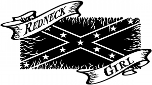Redneck Girl Rebel Flag Country car-window-decals-stickers