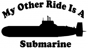 My Other Ride Is A Submarine Military car-window-decals-stickers